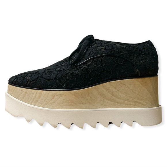Stella McCartney Shoes - Stella McCartney Elyse Lace Pattern Wedge Platform Sneakers Shoes sz 38 EU